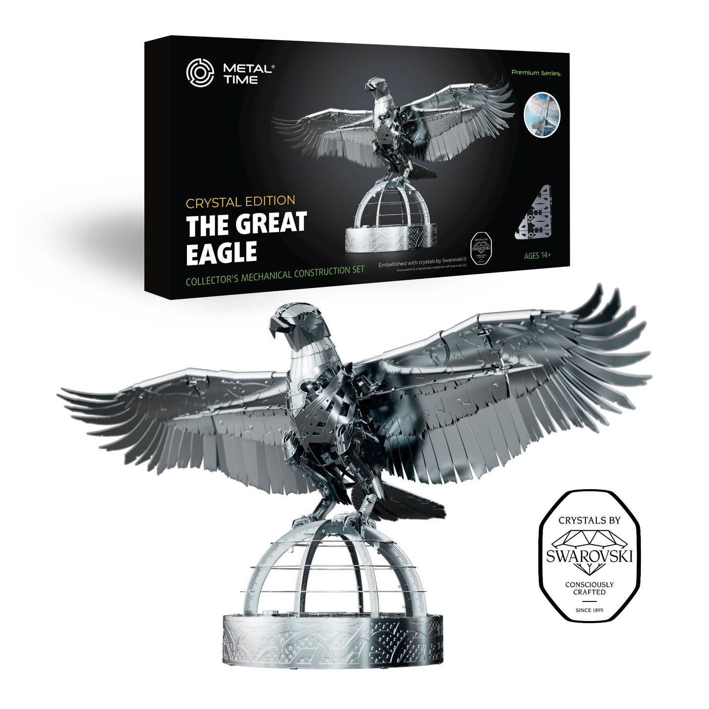 THE GREAT EAGLE SILVER ARMOR Hand-Embellished with Swarovski® crystals