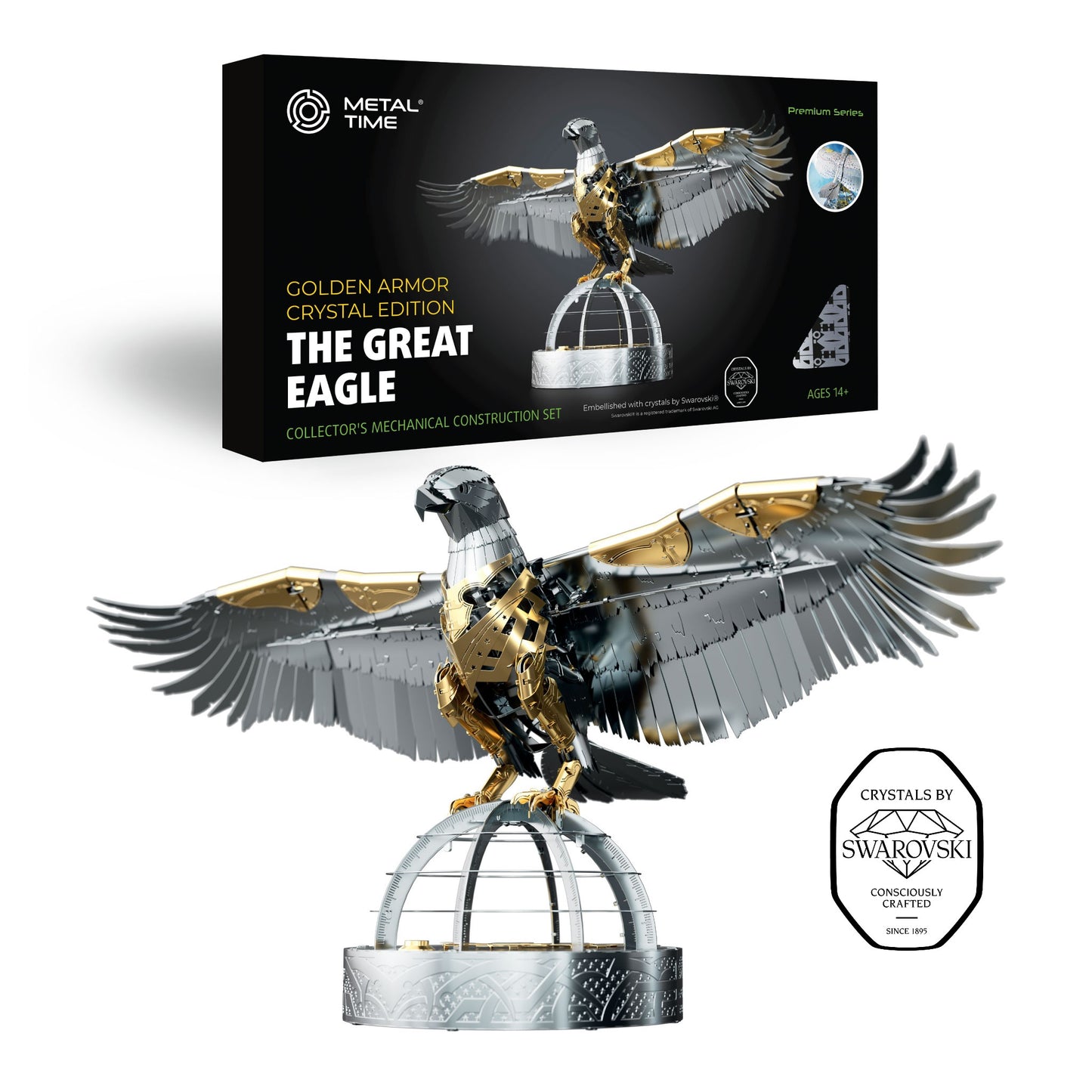 THE GREAT EAGLE GOLDEN ARMOR Hand-Embellished with Swarovski® crystals